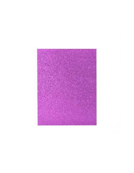 FOAMY ESCARCHADO 50X70CM 10 PIEZAS MORADO