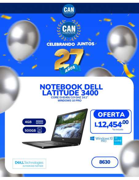 NOTEBOOK DELL LATITUDE 3400