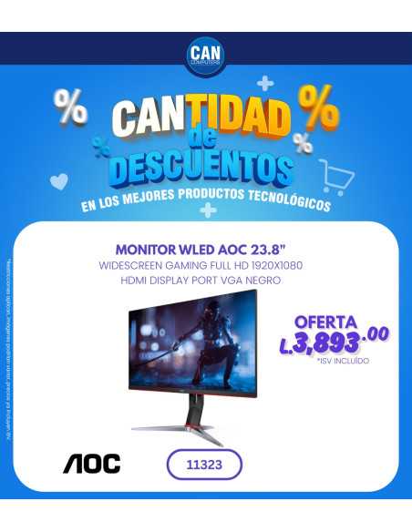 Monitor WLED AOC 23.8" Widescreen Gaming Full HD 1920x1080 HDMI Display Port VGA.