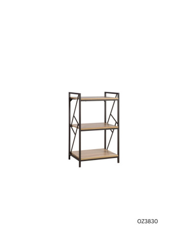 ESTANTE LIVENO SPRINT 3 REPISAS 0.90 X 0.60 X 0.40 MTS EBANO