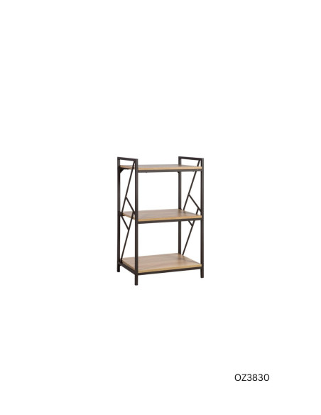 ESTANTE LIVENO SPRINT 3 REPISAS 0.90 X 0.60 X 0.40 MTS EBANO