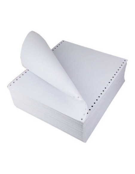 FORMA CONTINUA QUIMICA 9 1/2" X 5 1/2" 1500 HOJAS 3 PARTES COLOR BLANCO