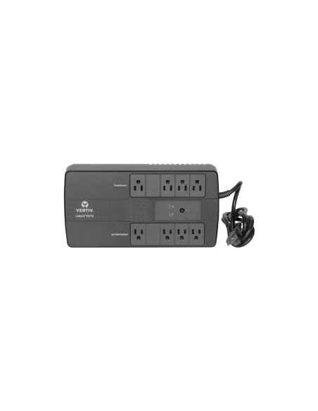 UPS VERTIV 500VA/300W 120V 8 SALIDAS 4 RESPALDO 4 SUPRESORES NEGRO