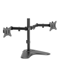 SOPORTE MONITOR LCD/LED DUAL ARGOM 17"- 32" CON BASE Y RANURA PARA TELÉFONO