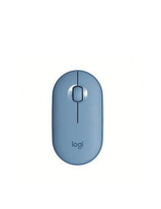 MOUSE INALÁMBRICO LOGITECH PEBBLE M350 1000DPI AZUL GRIS