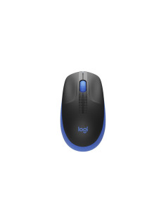 MOUSE INALÁMBRICO LOGITECH OPTICO M190 1000DPI NEGRO AZUL