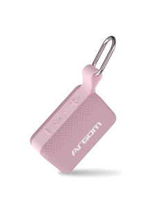 PARLANTE ESTEREO ARGOM BOOGIELINK PORTATIL INALAMBRICO IPX5 BLUETOOTH USB 8W ROSADO